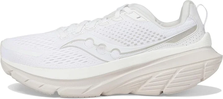 Saucony Women's Guide 17 Women's Shoes White/Moon : 12 B - Medium, Synthetic/Textile - Image 5