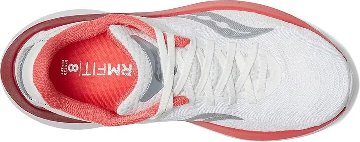 Saucony Women's Kinvara Pro Women's Shoes White/Cayenne : 12 B - Medium, Suede/Textile - Image 2