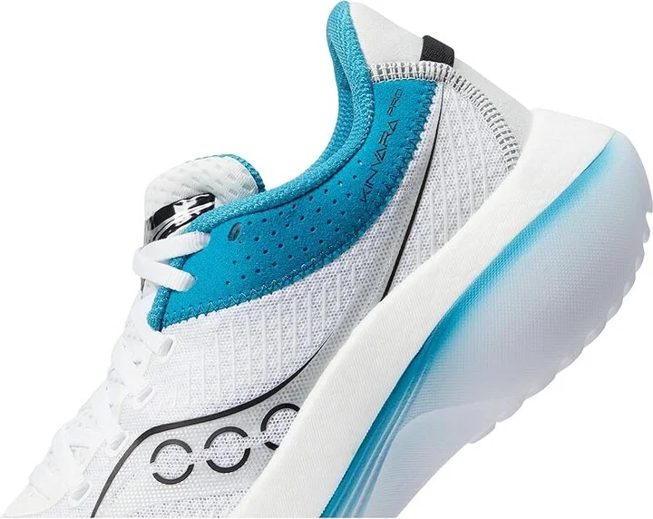 Saucony Women's Kinvara Pro Women's Shoes White/Ink : 5.5 B - Medium, Suede/Textile - Image 4