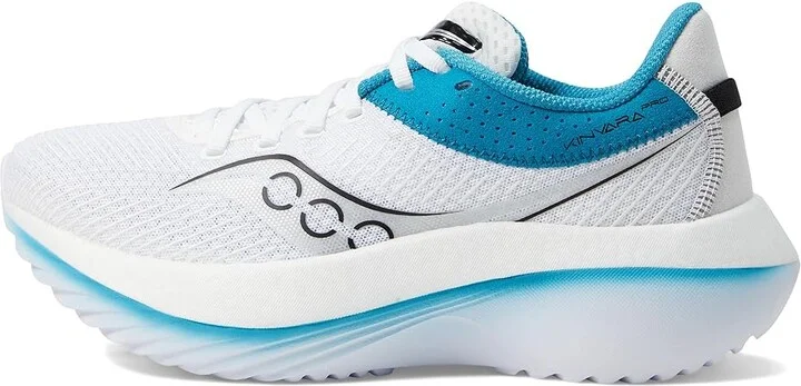 Saucony Women's Kinvara Pro Women's Shoes White/Ink : 5.5 B - Medium, Suede/Textile - Image 6