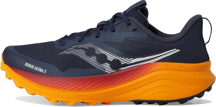 Saucony Xodus Ultra 3 Men's Running Shoes Navy/Peel : 12.5 D - Medium, Rubber - Image 6