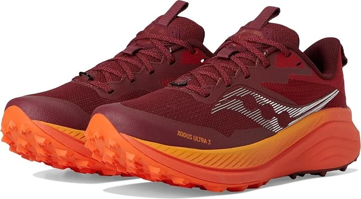 Saucony Xodus Ultra 3 Women's Running Shoes Currant/Pepper : 12 B - Medium, Rubber