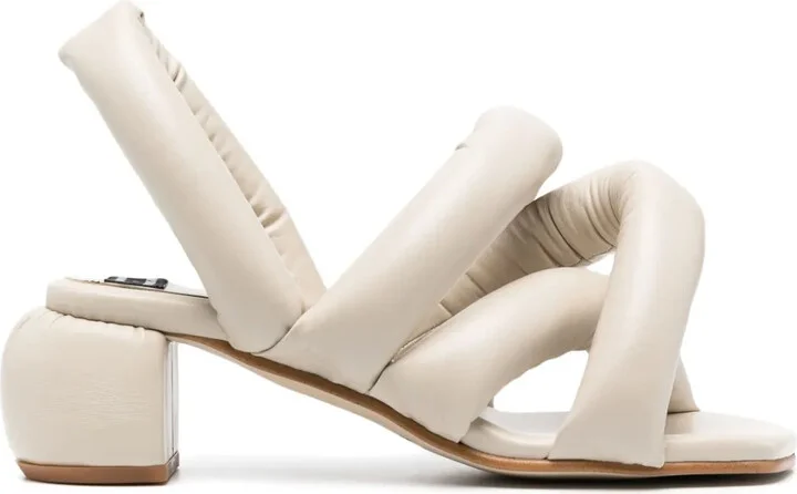Sausage 60mm crossover-strap sandals