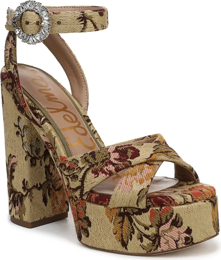 Savannah Glow Ankle Strap Platform Sandal