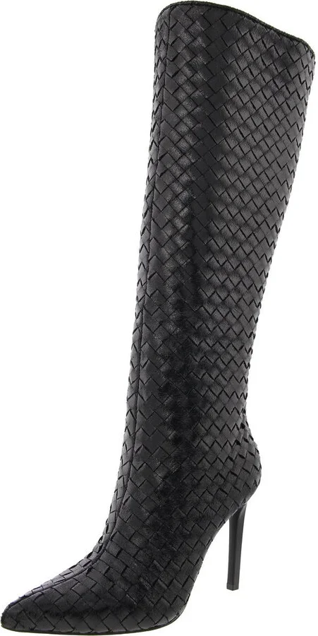 Savonia Womens Zipper Woven Knee-High Boots