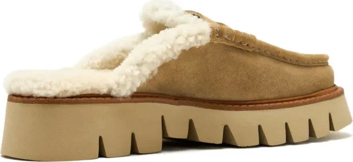 Savy shearling-lined platform mules - Image 2