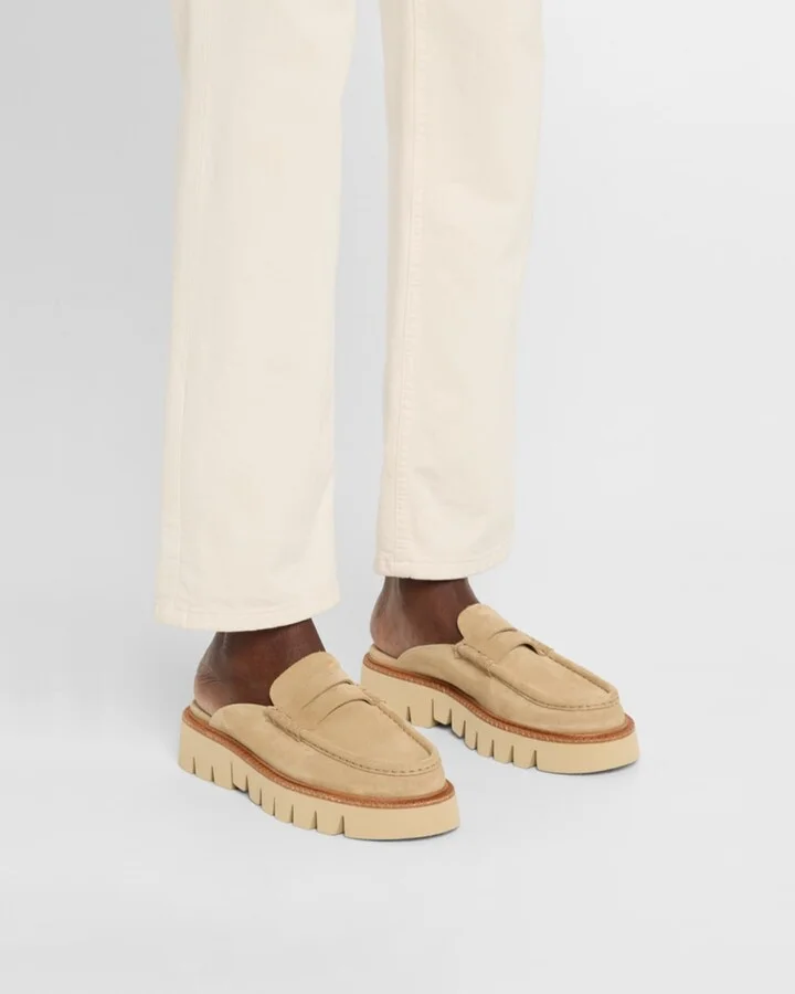 Savy Suede Lug Loafer Mules - Image 6