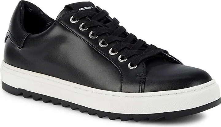 Sawtooth Leather Sneakers - Image 2