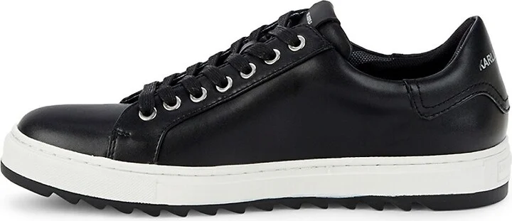 Sawtooth Leather Sneakers - Image 4