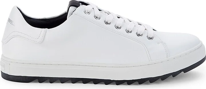 Sawtooth Leather Sneakers