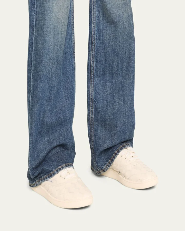 Sawyer Intrecciato Leather Low-Top Sneakers - Image 3