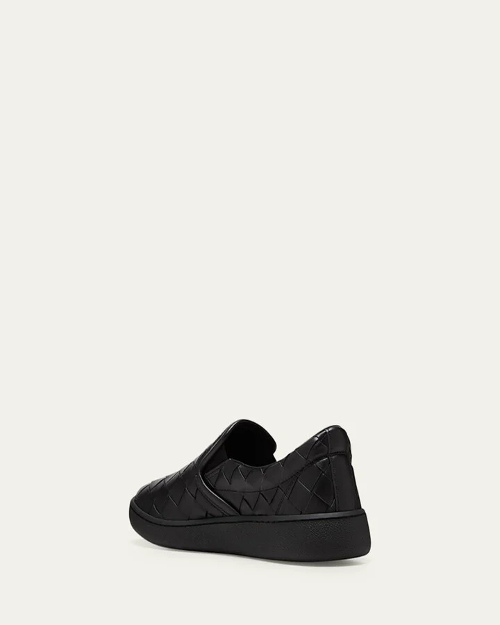 Sawyer Woven Leather Slip-On Sneakers - Image 10