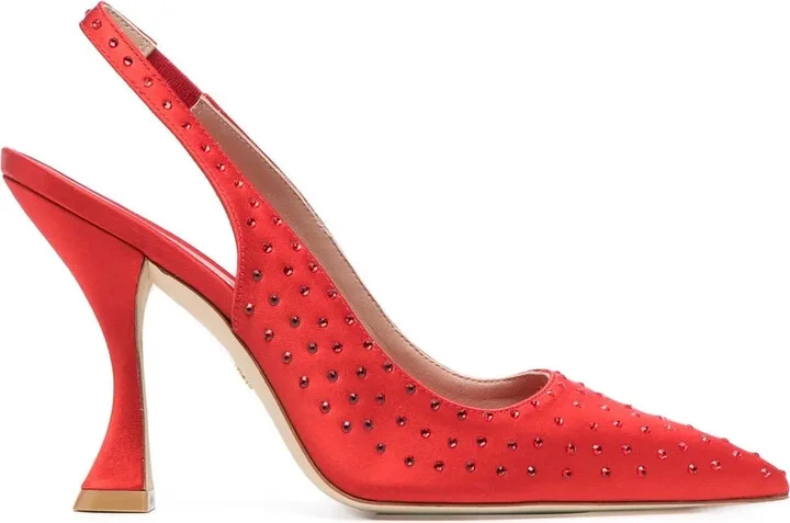 Say rhinestone pumps