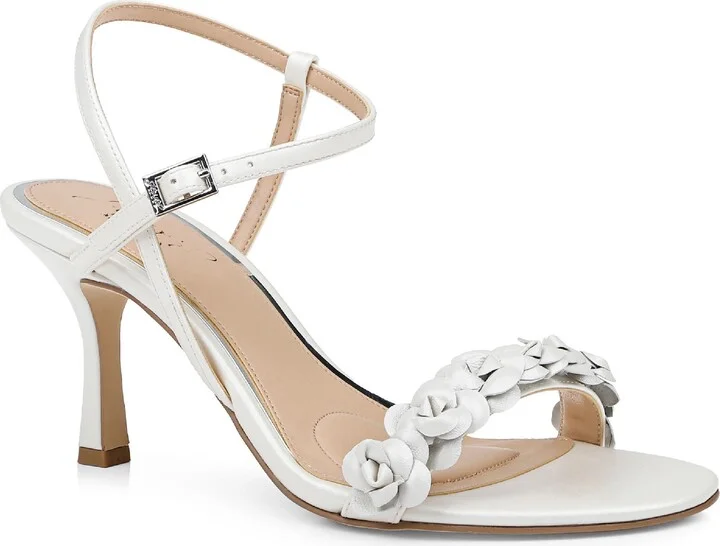 WHITE METALLIC LEATHER