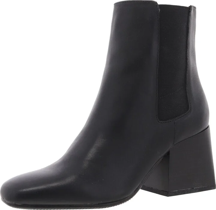 SAYLOR Womens Laceless Leather Ankle Boots