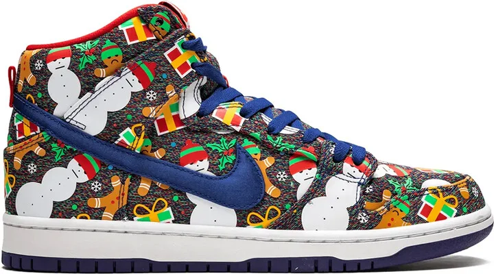 SB Dunk High TRD QS "Ugly Christmas Sweater" sneakers