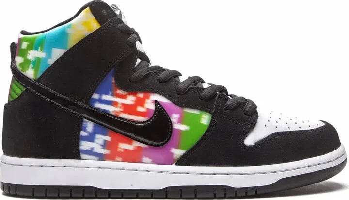 SB Dunk High "TV Signal" sneakers