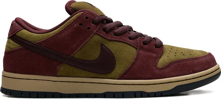 SB Dunk Low "Burgundy Crush/Olive Flak" sneakers