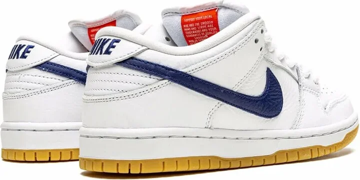 SB Dunk Low Pro ISO Orange Label "White/Navy" sneakers - Image 3