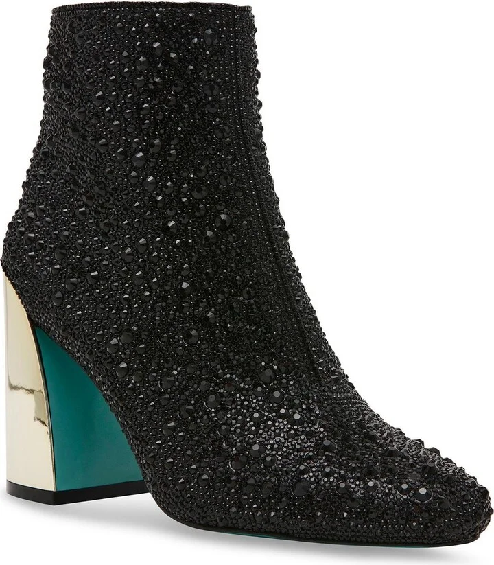 SB-HUGO Womens Rhinestone Man Made Ankle Boots