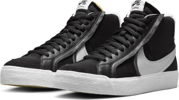 SB Zoom Blazer Mid Premium Plus DR9144-001 Skateboard Shoes Men's Black