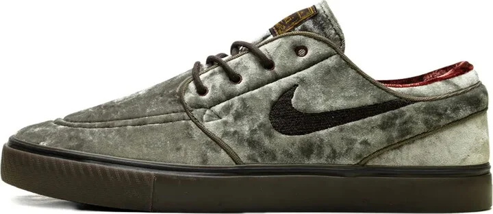 SB Zoom Janoski OG+ SE "Medium Olive/Baroque Brown/Dark Team Red/Velvet Brown" sneakers - Image 5