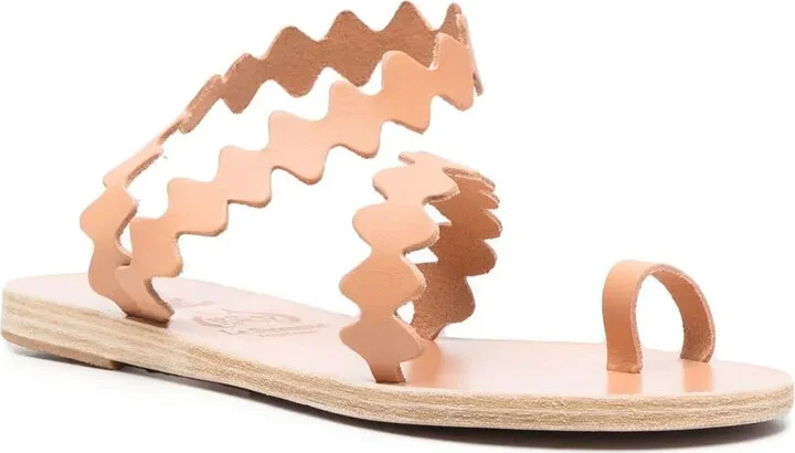 Scallop-Hem Sandals - Image 2