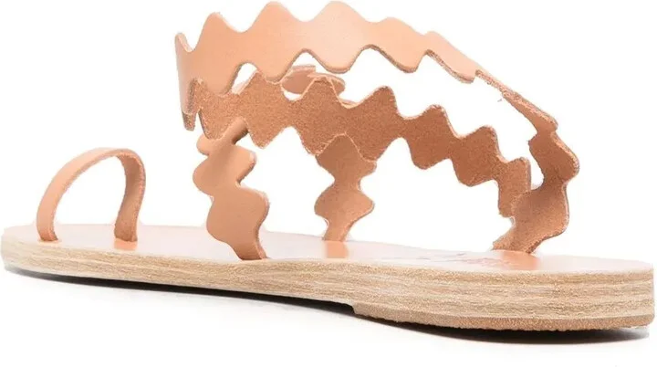 Scallop-Hem Sandals - Image 3