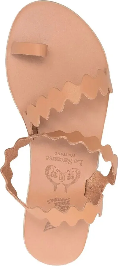 Scallop-Hem Sandals - Image 4
