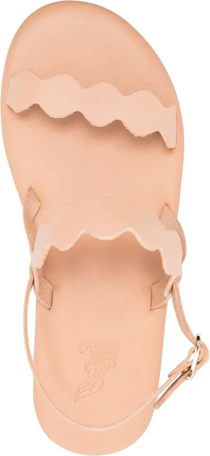 Scallop Leather Sandals - Image 4