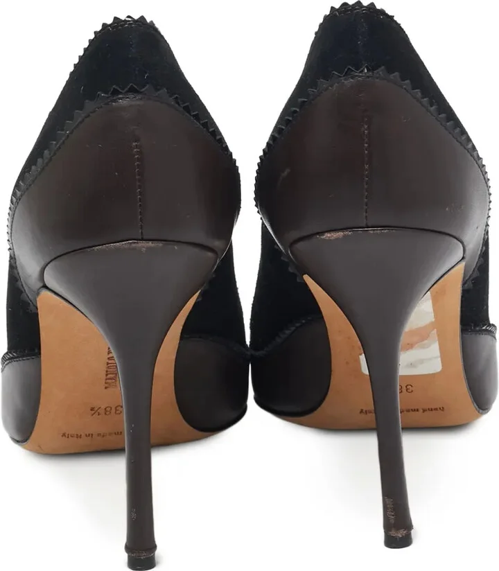 Scalloped Leather Pumps - Image 3