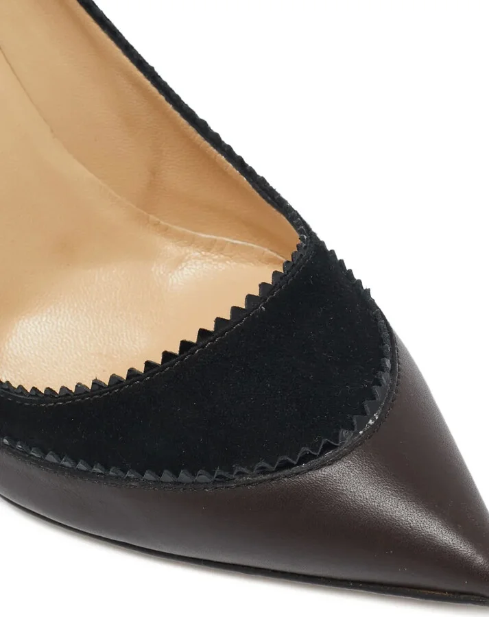 Scalloped Leather Pumps - Image 5