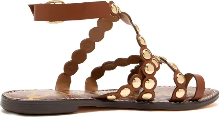 Scalloped Studded Sandals - Image 4