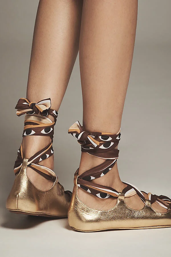 Scarf Ballerina Flats - Image 3