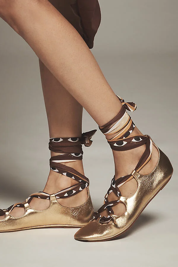 Scarf Ballerina Flats