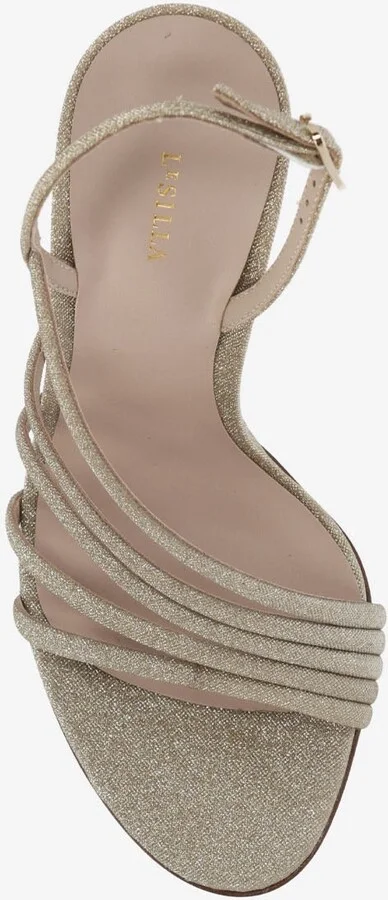 Scarlet 100 Strappy Glittered Slingback Sandals - Image 2