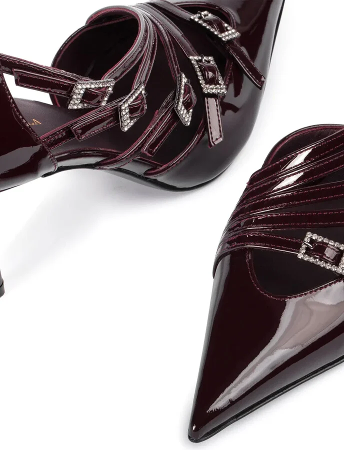 Scarlet 100mm leather pumps - Image 4