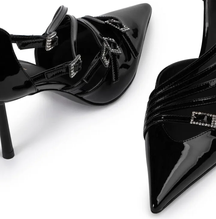 Scarlet 100mm leather pumps - Image 4