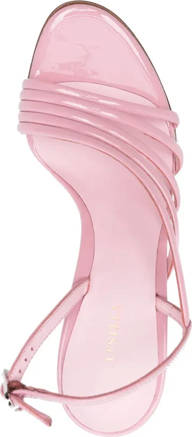 Scarlet 105mm leather sandals - Image 4