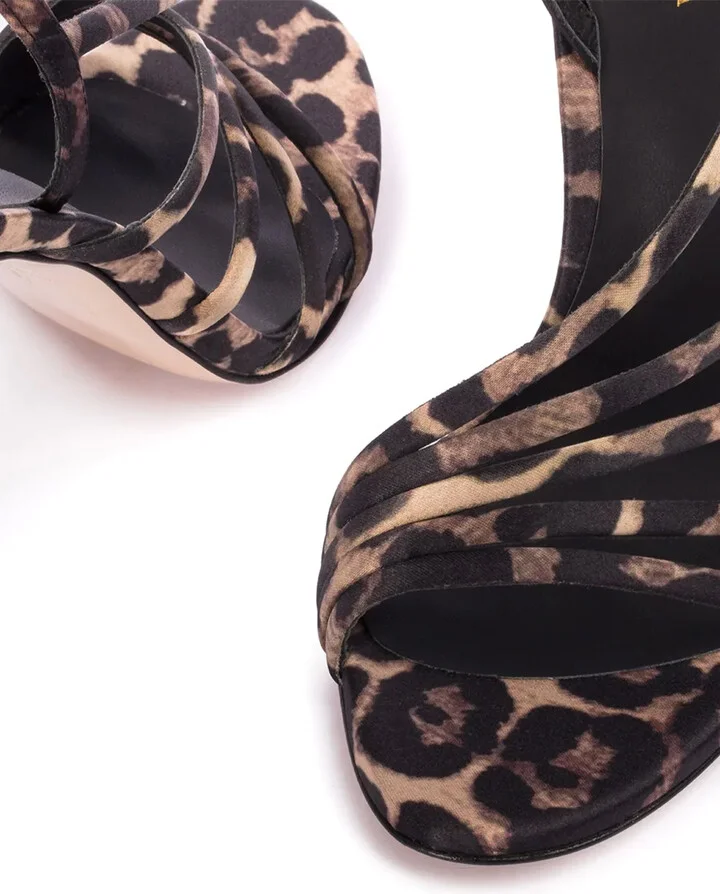 Scarlet 105mm leopard-print sandals - Image 4