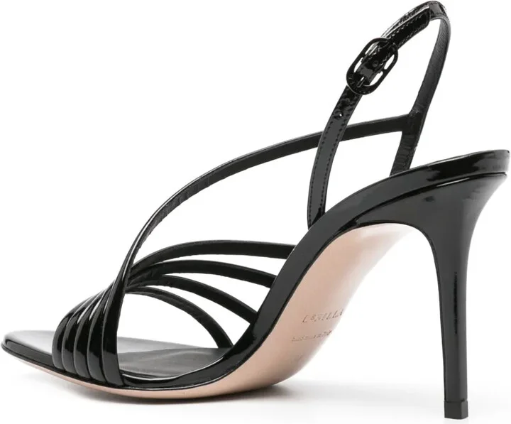 Scarlet 105mm patent-leather sandals - Image 3
