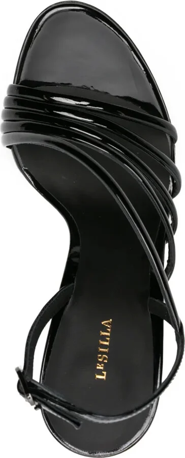 Scarlet 105mm patent-leather sandals - Image 4