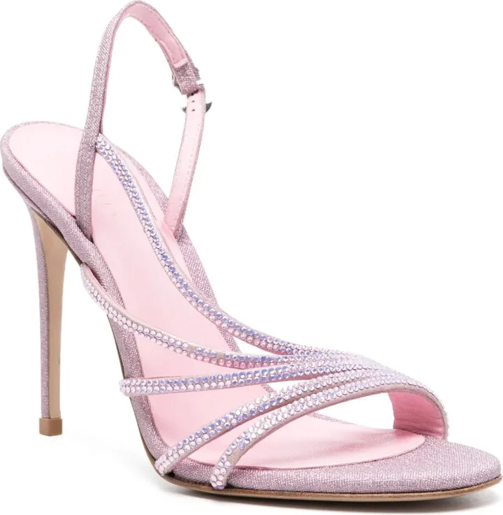 Scarlet 105mm rhinestone-embellished sandals - Image 2