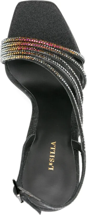 Scarlet 140mm rhinestone-embellished sandals - Image 4
