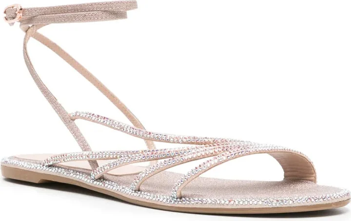 Scarlet crystal-embellished sandals - Image 2
