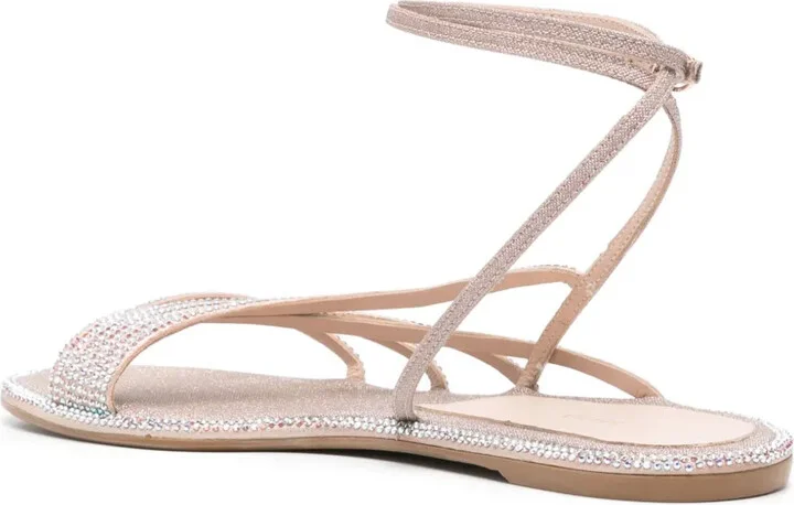 Scarlet crystal-embellished sandals - Image 3