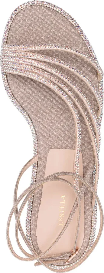 Scarlet crystal-embellished sandals - Image 4