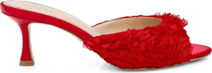 Scarlet Mesh Flower Sandal - Image 3