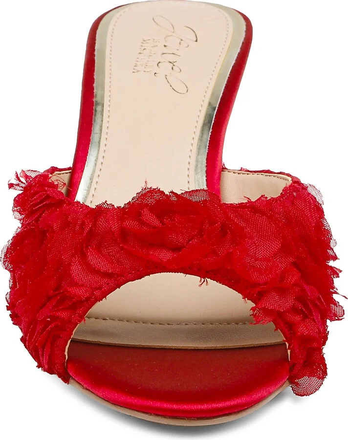 Scarlet Mesh Flower Sandal - Image 4