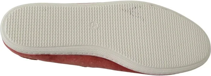 Scarlet Red Blue Stripe Flat Slip-On Women's Shoes (Pre-Owned) - Image 5
